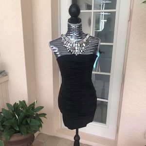 Jessica McClintock Black Mini Dress